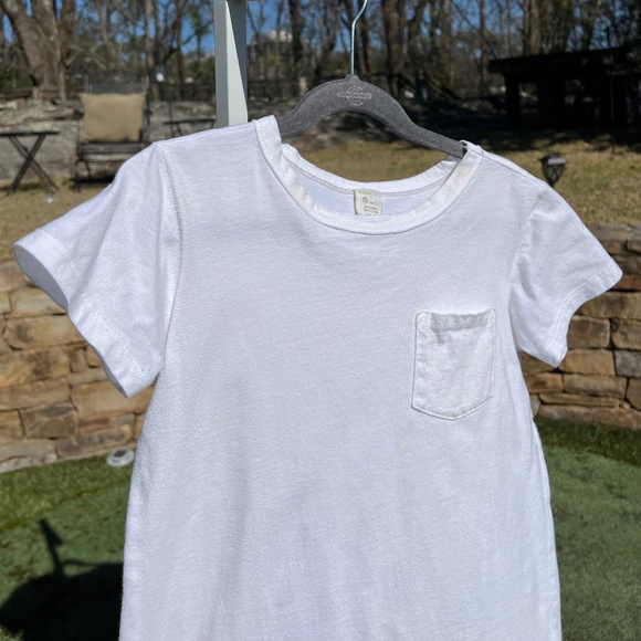 Crewcuts White Short Sleeve Tee with Front Pocket - Picture 2 of 8